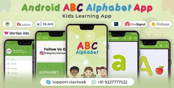 Android ABC Alphabet App - Kids Learning App