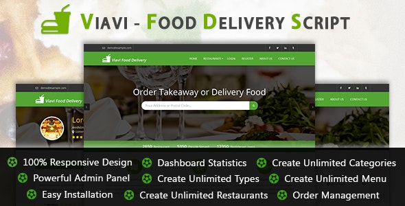 Viavi - Food Delivery Script