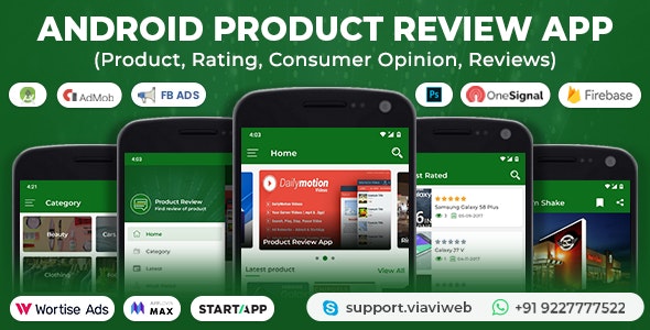 Android Product Review App (Product, Rating, Consumer Opinion, Reviews)