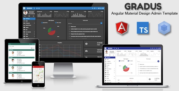 Gradus - Angular 18 Material Design Admin Template