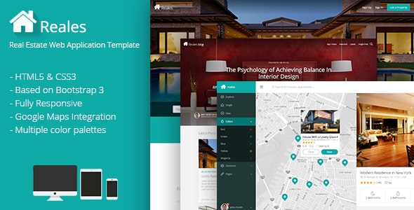 Reales - Real Estate Web Application Template