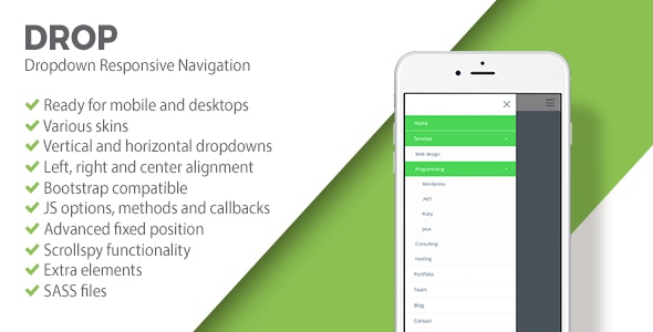 DROP | Responsive Dropdown Navigation