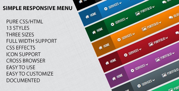 Simple Responsive Menu