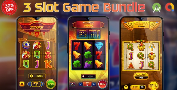 3 Slot Game Bundle (Source Code) Pack, Combo