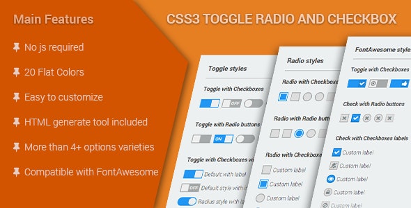 CSS3 Toggle Radio & Checkbox