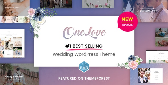 OneLove - The Elegant & Clean Multipurpose Wedding WordPress Theme