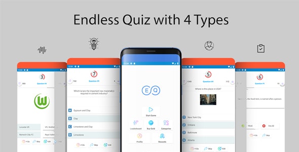 Endless Quiz with Admin Panel and Firebase Realtime