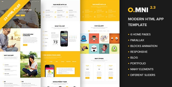 Omni - Modern HTML App Template