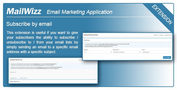 MailWizz EMA - Subscribe by email