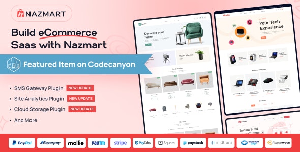 Nazmart – Multi-Tenancy eCommerce Platform (SAAS)