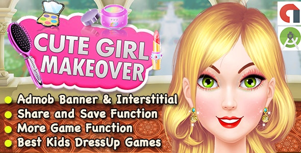 Best Cute Girl Makeover Game For Kids + Ready For Publish + Android