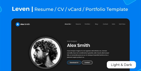 Leven Resume Template