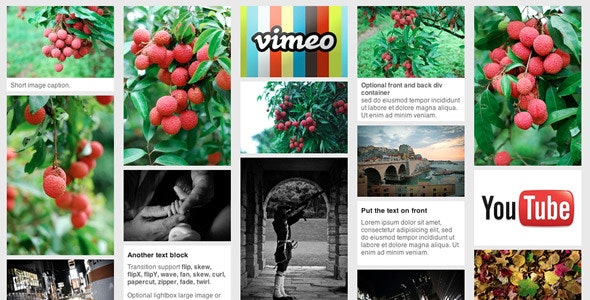 jQuery pinterest style gallery plugin