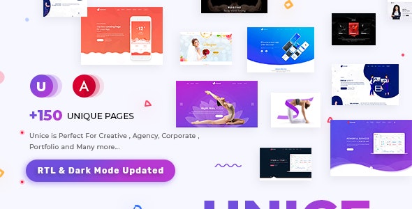 Unice - Multipurpose Angular 17 Template for SaaS, Startup & Agency