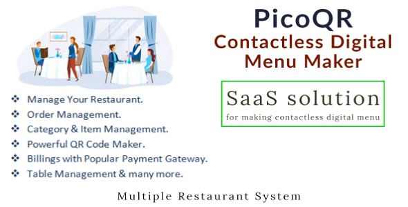 PicoQR - (SaaS) Contactless Digital Restaurant QR Menu Maker