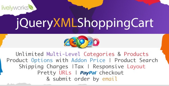 JQuery XML Shopping Cart - Store - Shop - PayPal Store