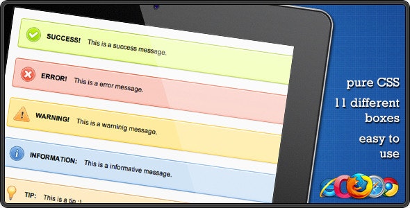 CSS Notification Boxes