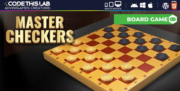 Master Checkers - HTML5 Board Game