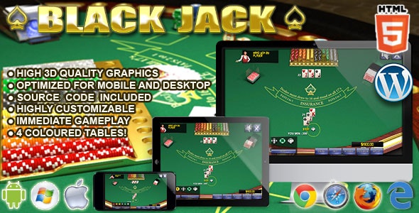 BlackJack 3D - HTML5 Casino Game