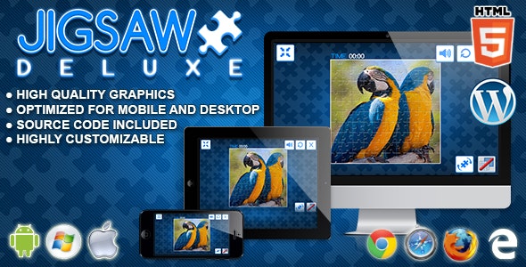 Jigsaw Deluxe - HTML5 Puzzle Game