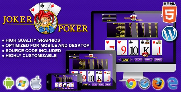 Joker Poker - HTML5 Casino Game