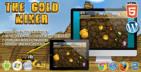 Gold Miner - HTML5 Game