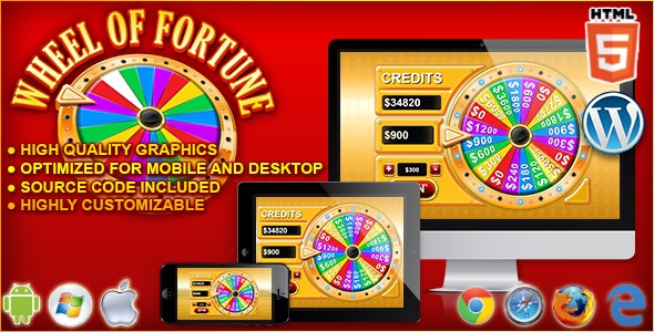 Wheel of Fortune - HTML5 Casino Game