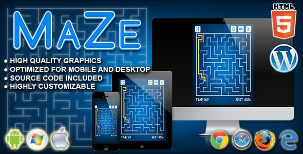 Maze - HTML5 Logic Game