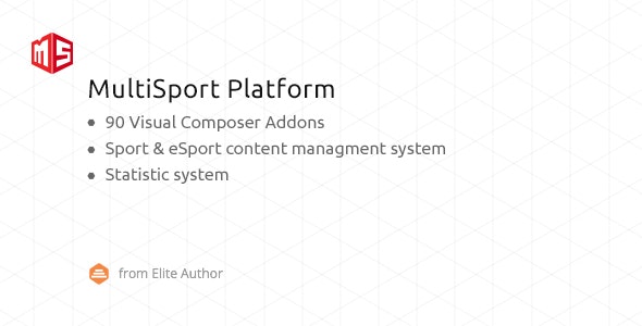 MSP - MultiSport & eSport WordPress plugin with 90 Visual Composer addons