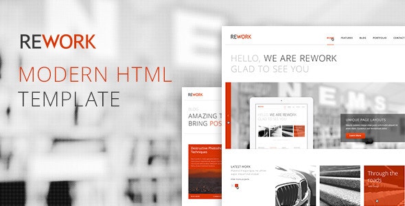 REWORK - Responsive HTML5/CSS3 Template