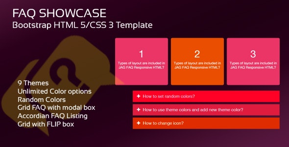 Bootstrap FAQ Showcase