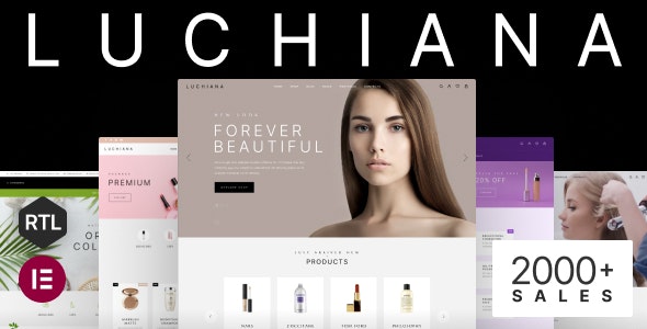 Luchiana - Cosmetics Beauty Shop Theme