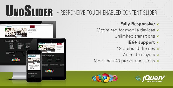 UnoSlider - Responsive Touch Enabled Slider