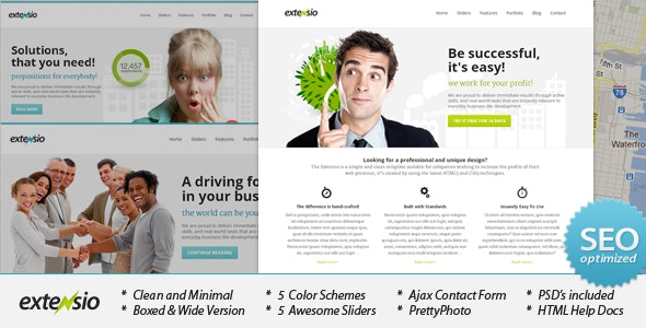 Extensio - Elegant and Minimal Business Template