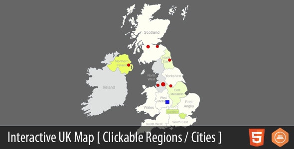 Interactive UK Map - HTML5