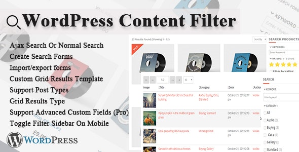 WordPress Content Filter