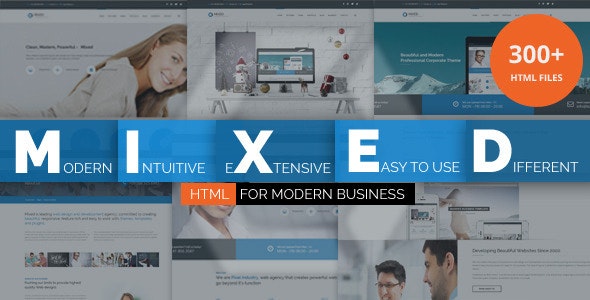 Mixed Modern and Professional HTML Template