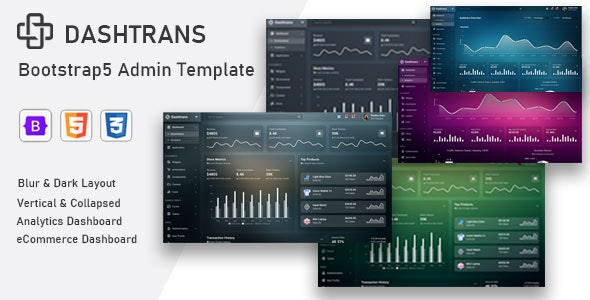 Dashtrans - Bootstrap5 Admin Dashboard Template