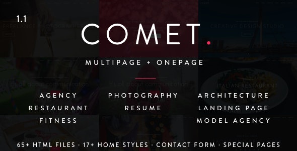 Comet - Creative Multi-Purpose HTML Template