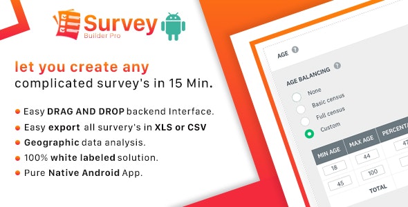 Survey Builder - Generate any complex survey's form's with Drag & Drop Interface in 15 min.