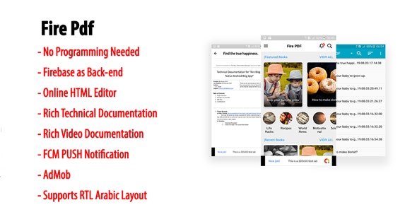 Fire Pdf | Native Android Pdf EBook App with Firebase Back-end