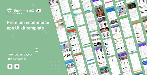 EcommerceX - Premium Ecommerce App UI Kit Template 1.1