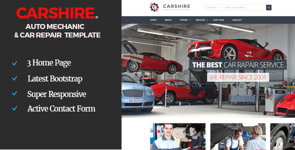 Car Shire || Auto Mechanic & Car Repair  Template