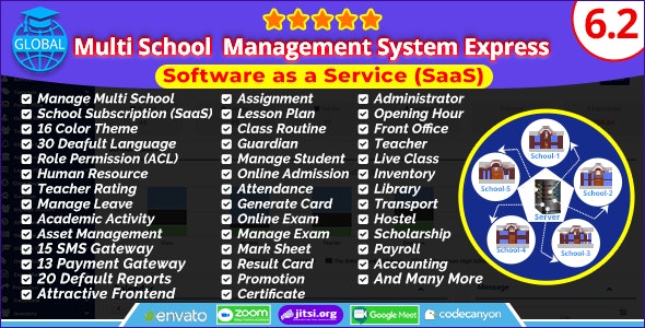 Global - Multi School Management System Express