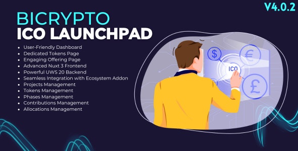 ICO LaunchPad Addon For Bicrypto - Token Initial Offerings, Projects, Phases, Allocations