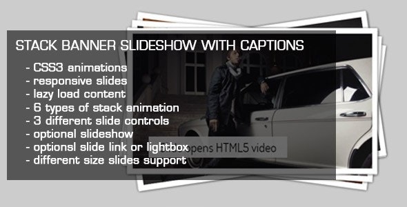 JQuery Stack Banner Slideshow with Captions