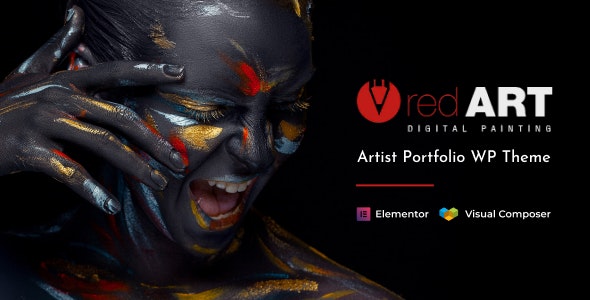 Red Art | Artist Portfolio WordPress Theme