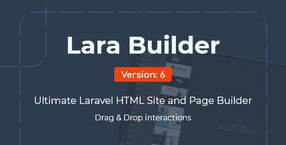 LaraBuilder - Laravel Drag&Drop SaaS HTML site builder