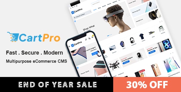 CartPro eCommerce - Multipurpose laravel eCommerce CMS