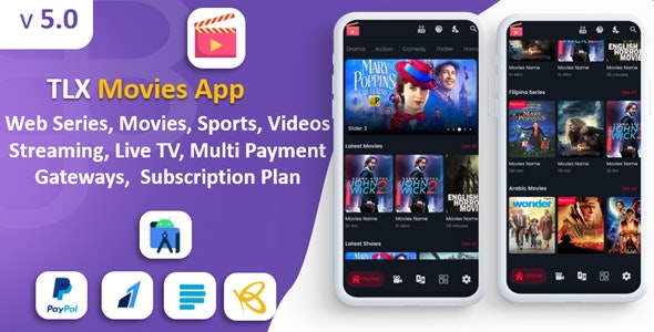 TLX Movies App | Web Series, Movies,  Videos Streaming, Live TV | Payment Gateways | Subscriptions